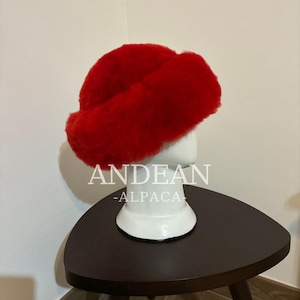 Baby Alpaca Fur Hat – Handmade Peruvian Cossack Hat, Unisex Russian Style Winter Hat, Genuine Alpaca Fur, Luxury Warm Hat, Peruvian image 14