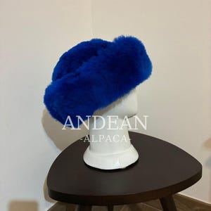 Baby Alpaca Fur Hat – Handmade Peruvian Cossack Hat, Unisex Russian Style Winter Hat, Genuine Alpaca Fur, Luxury Warm Hat, Peruvian image 16