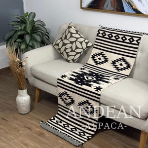 Handgeweven Andes-ster wandtapijt wandkleed – Peruaanse textielkunst Andes, vloerkleed, tapijt, boho-decor voor hal, hal, woonkamer