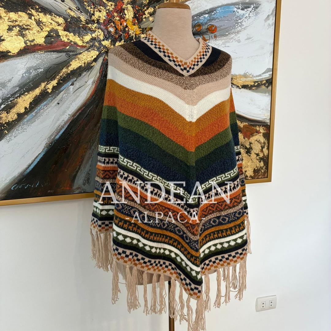 Peruvian poncho - Etsy 日本