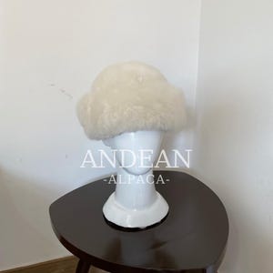 Baby Alpaca Fur Hat – Handmade Peruvian Cossack Hat, Unisex Russian Style Winter Hat, Genuine Alpaca Fur, Luxury Warm Hat, Peruvian