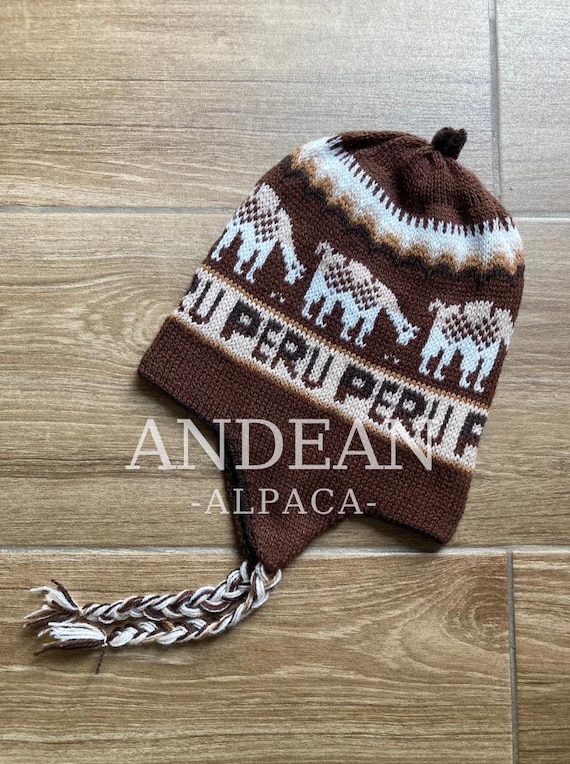 Peruvian Chullo With Alpaca Wool Lining – Andean Earflap Hat 