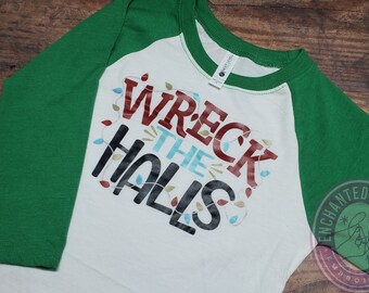 Unique Baby Boys Wreck The Halls Christmas T Shirt