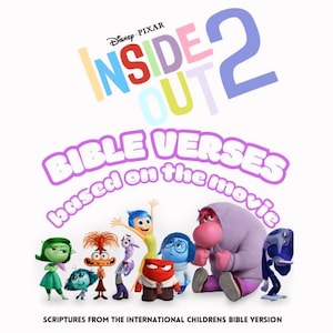 Inside Out Bible Verse Print: Kids' Emotions Scripture (Digital Download A4 Size)