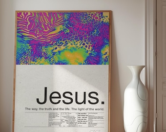Arte murale cristiana digitale stampabile, poster cristiano alla moda, arredamento cristiano per la casa, arte per la sala di preghiera, decorazioni murali con le Scritture, arte basata sulla fede
