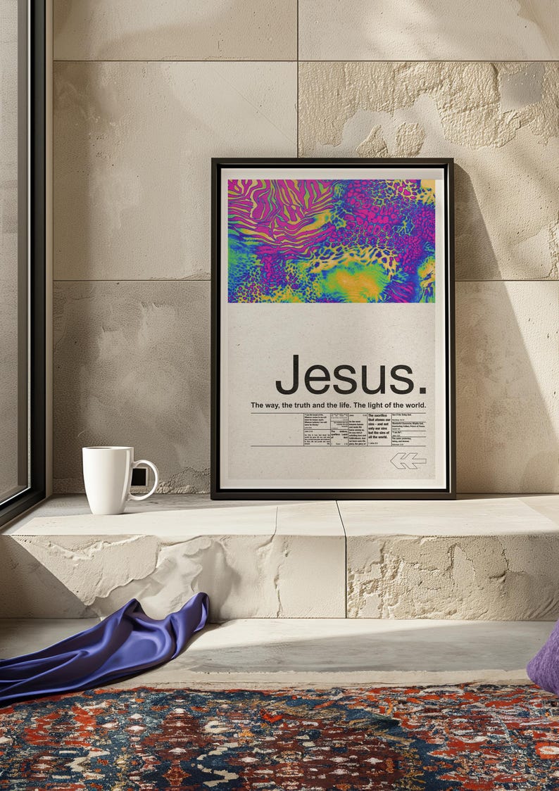 Digital Christian Wall Art Printable, Trendy Christian Poster ...