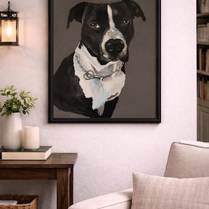 Custom Pet Portrait from Photo – Hand Painted Dog Painting – Personalized Pet Memorial Gift – Acrylic on Canvas image 11