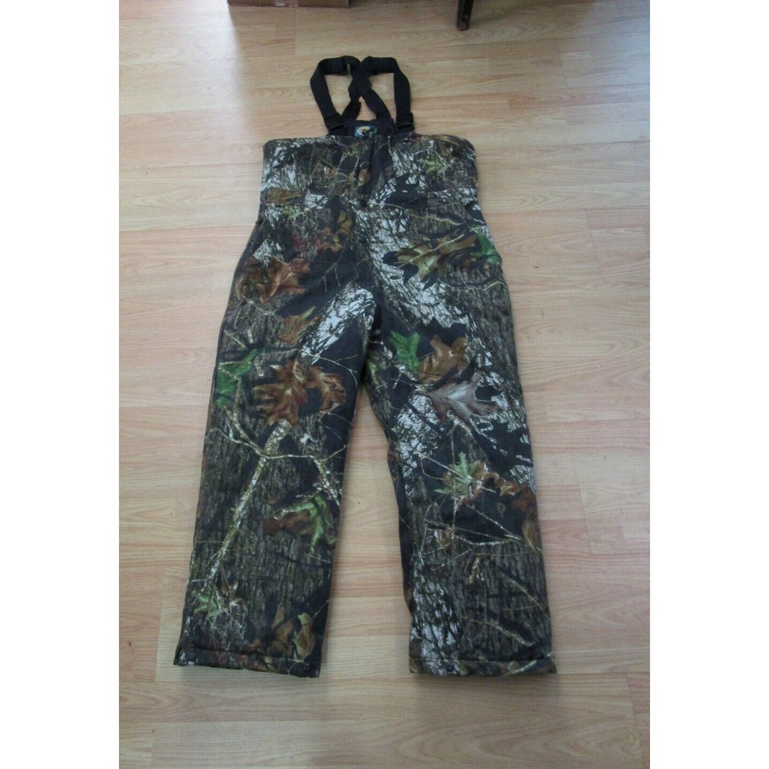 Cabela's Insulated Overalls Mossy Oak Camouflage Dryplus Hunting Bibs Snowmobile Snow Suit Men