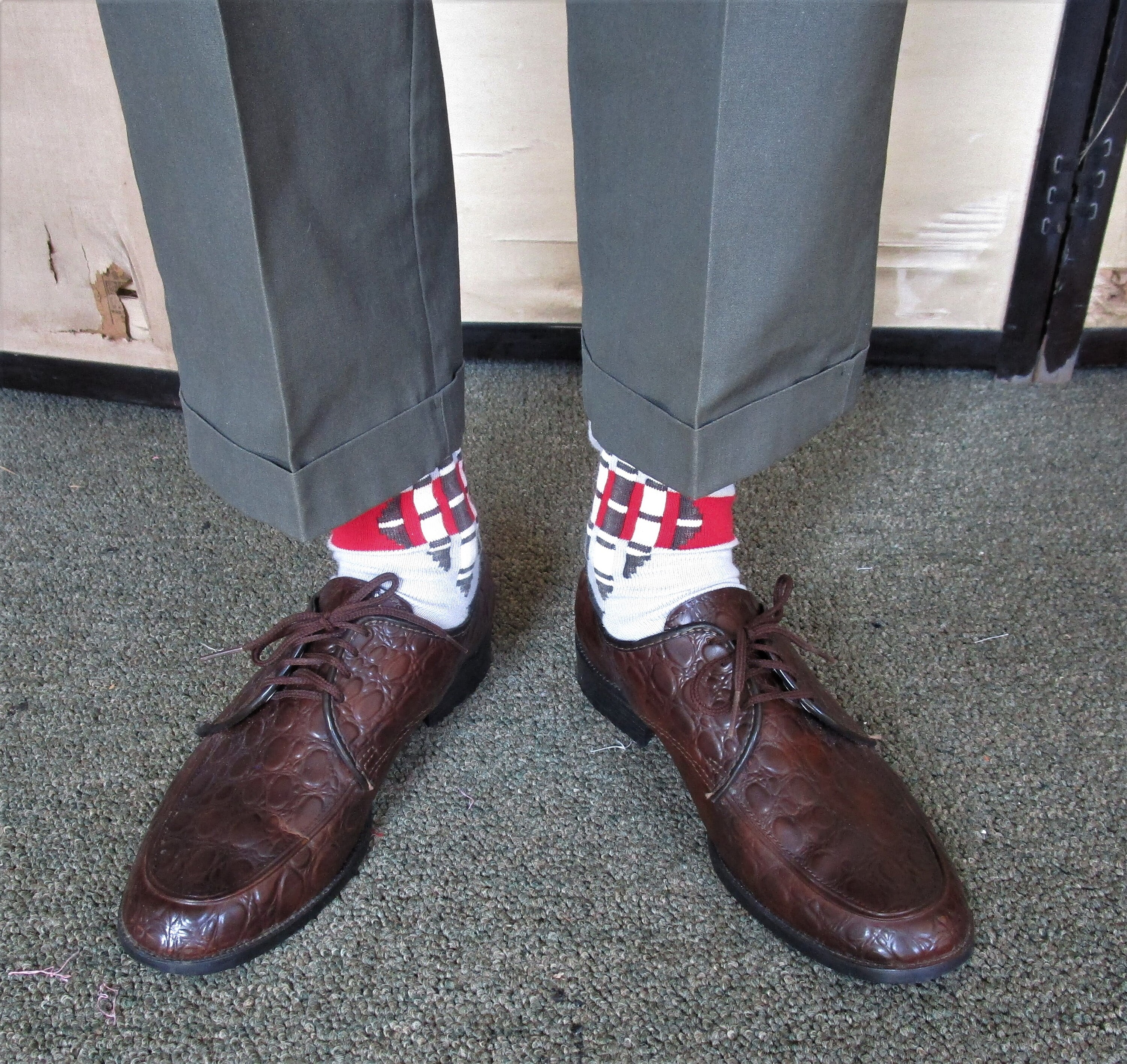 crocodile oxford shoes