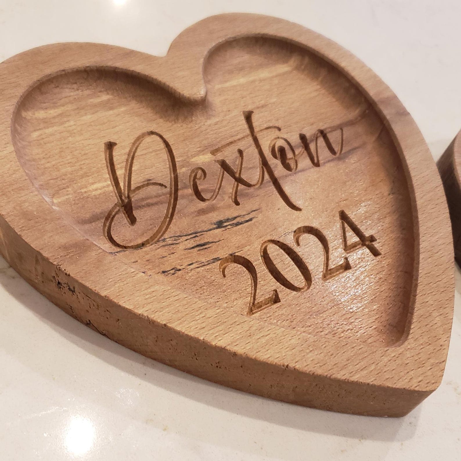 Gift for Her Heart Shaped Wooden Tray Rustic Heart Decor Rustic Gift ...