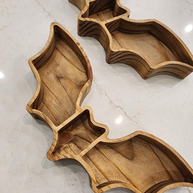 Halloween Bat Tray Indoor Decoration Spooky Home Decor Party Environment Bild 4