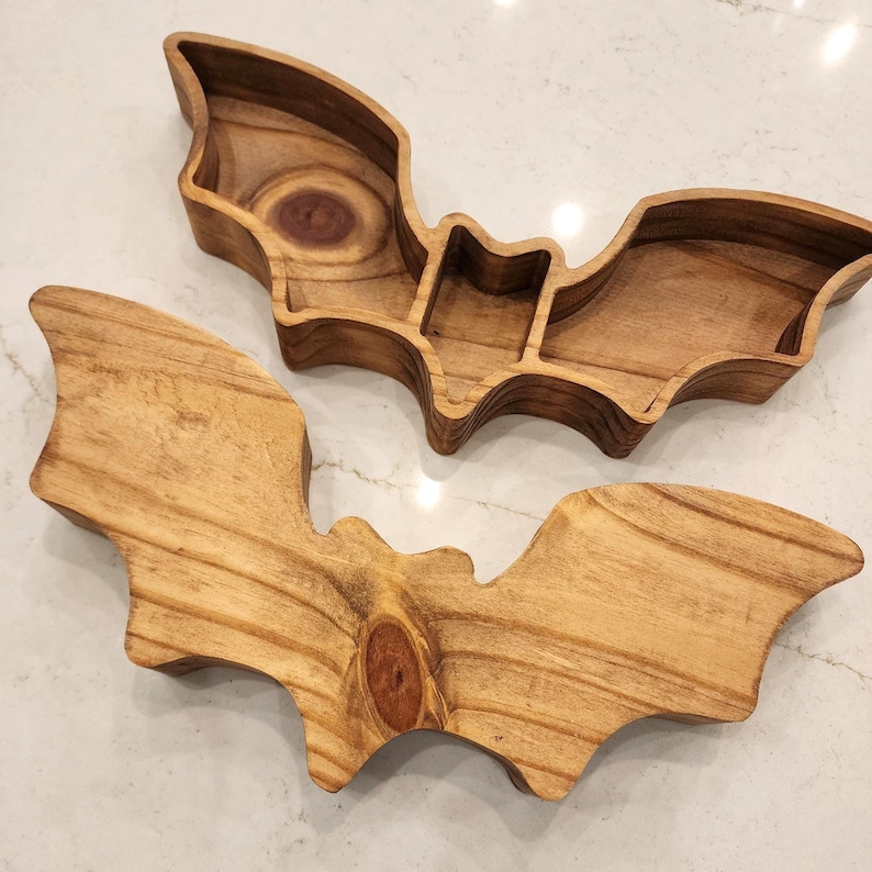 Halloween Bat Tray Indoor Decoration Spooky Home Decor Party Environment Bild 6