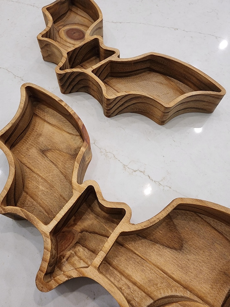 Halloween Bat Tray Indoor Decoration Spooky Home Decor Party Environment Bild 2