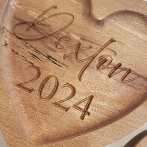 Gift for Her Heart Shaped Wooden Tray Rustic Heart Decor Rustic Gift ...