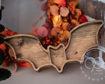 Halloween Bat Tray Indoor Decoration Spooky Home Decor Party Environment