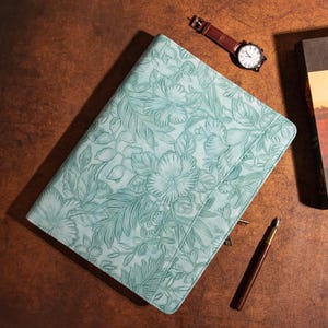 Porte-documents personnalisé en cuir PU, porte-documents en cuir pour femme, bloc-notes à fermeture éclair, porte-bloc-notes a4, porte-stylo, étui pour iPad, cadeaux de Noël