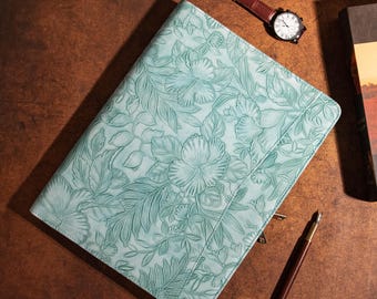 Personalized PU Leather Portfolio,  Women's Leather Portfolio, Zippered Padfolio, a4 Notepad Holder, Pen Holder, iPad Case, Christmas Gifts