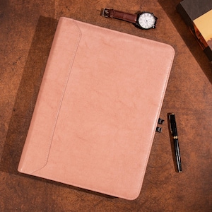 Women Vegan Leather Portfolio,3 Ring Binder Portfolio, Personalized Vegan Leather Portfolio, A4 Notepad Holder, iPad Case, Christmas Gifts
