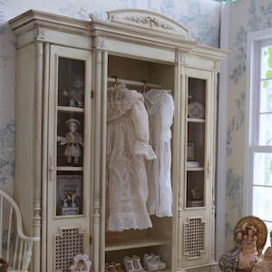Luxury Miniature Wardrobe – 1:6 Scale | Vintage French Style