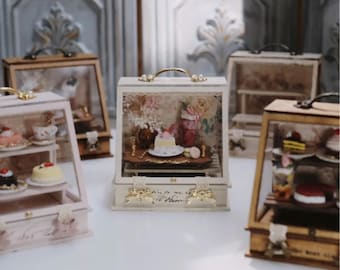 Mini Pastry Display Box 1 6 1 12 Dollhouse Bakery
