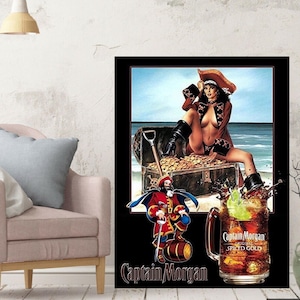 Captain Morgan Rum Canvas print poster artwork wall art