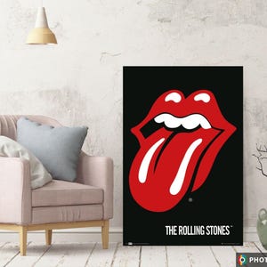 Impression sur toile Tongue & Lips des Rolling Stones