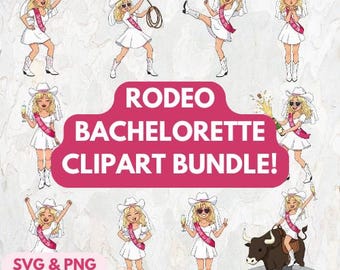 Pack de imágenes prediseñadas de vaquera soltera (20 imágenes)