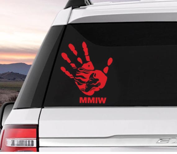 Missingw & Murdered indigenous women decal. support local and support our native ancestors.