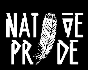Native Pride Car Decal – Indigenous Vinyl Sticker for Cars, Trucks & Windows
