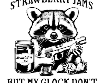 Stickers confitures de fraises mais mon Glock n'est pas une voiture
