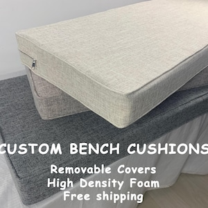 Custom Bench Cushion Window Seat Cushion Indoor Outdoor Cushion Cover Chair Pads Free shipping