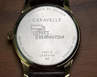 Custom Watch Caseback Engraving Service | Precision CNC Machined Personalization | Bespoke Gift for Watch Enthusiasts