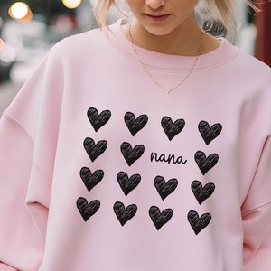Grandma Sweatshirt, Nana Custom Sweater, Mothers Day Gifts, Gift Under 20, Personalized Gifts for Grandma, Custom Sweatshirt, Christmas Gift