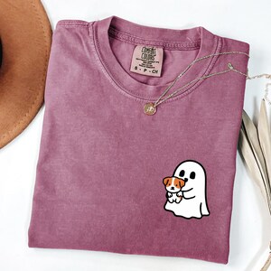 Comfort Colors® Сute Ghost Dog Shirt, Dog Lovers Halloween Gift, Halloween Dog Shirt, Spooky Season, Ghost Dogs halloween, Fall Graphic Tee