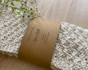 Juego de 2 paños de spa de algodón tejidos a mano: paños de lavado texturizados