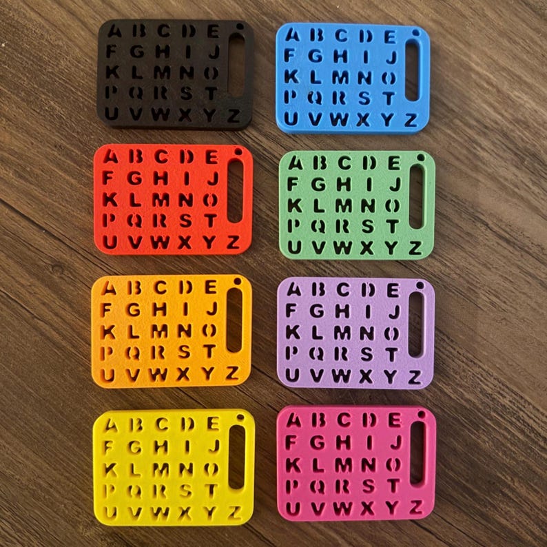 Mini S2C Letter Board Keychain – Empower Communication, One Keychain at a Time! image 3