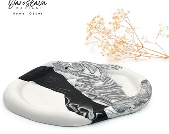 Handmade Cloud Jesmonite Trinket Tray: Eco-Friendly Home Decor