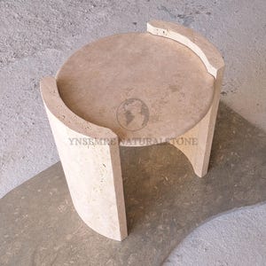 Travertine Coffee Table | Rustic Travertine Table | Modern Travertine Table | Travertine Side Table