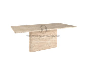 Travertine Dining Table, Travertine Side Table, Marble Dining Table, Home Décor, Square Table, Custom Order Table