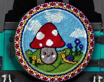 ART COLLABORATION Crochet Spare Tire Cover - Your specific design
