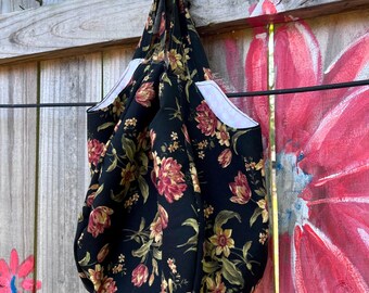 Bubble Bag in Floral on Dark