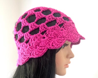 Hot Pink Bucket Hat - Summertime Sun Hat