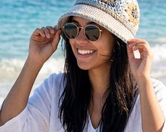 Summertime Bucket Hat - 100% cotton sun protection
