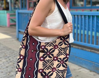 Handcrafted Large African Wax Batik Tote Bag – Bold, Functional & Everyday Chic