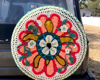 art collaboration tire cover