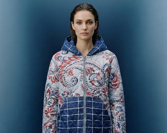 Vintage Quilt Jacket - Lightweight, Warm