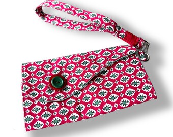 Retro Red and Ready Wristlet