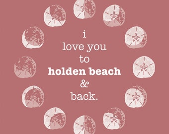 Holden Beach - Sand Dollar Moon Phases - Unisex T-Shirt