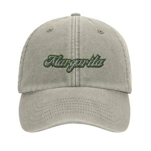 Margarita Baseball Cap - Vintage Washed Cotton Hat for Margarita Cocktail Fans!