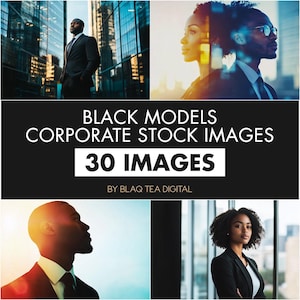 Svarta modeller företagsbilder, webbplatsbilder, företagsbilder, svarta professionella bilder